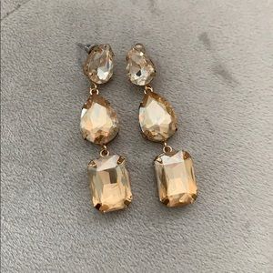 Champagne gold earings